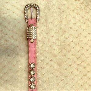 Boot Barn little girls western pink belt
